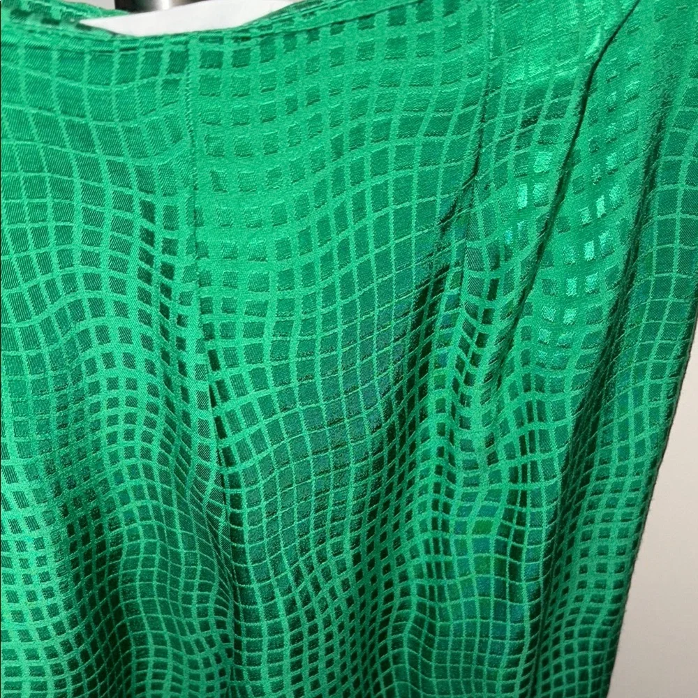 Astr Green Patterned Wide Leg Pants - Picture 4 of 4